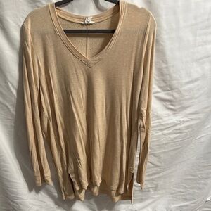 Goldenrod V-Neck Women's Top